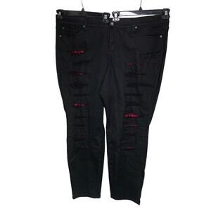 Torrid Premium Skinny Jeans 5 Working Pocket Belt Loops Size 26R Black